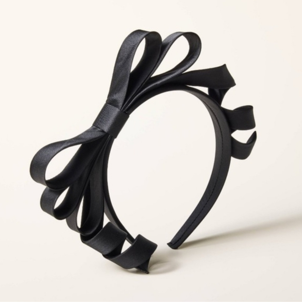 Kate Spade x Target Black Ribbon Bow Headband Limited Edition NWT